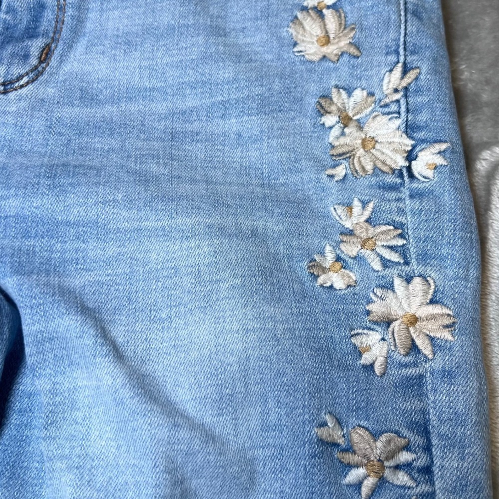 Abercrombie & Fitch High Rise Super Skinny Ankle Jeans 26/2 Floral Embroidered - Picture 8 of 16
